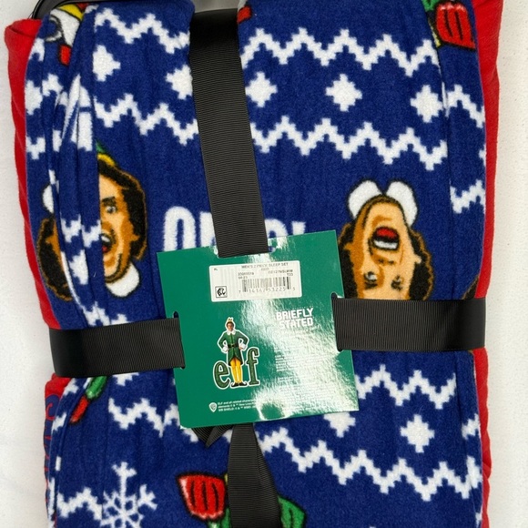 Elf Men's Red and Blue Sleep Set size XL new - Picture 2 of 3